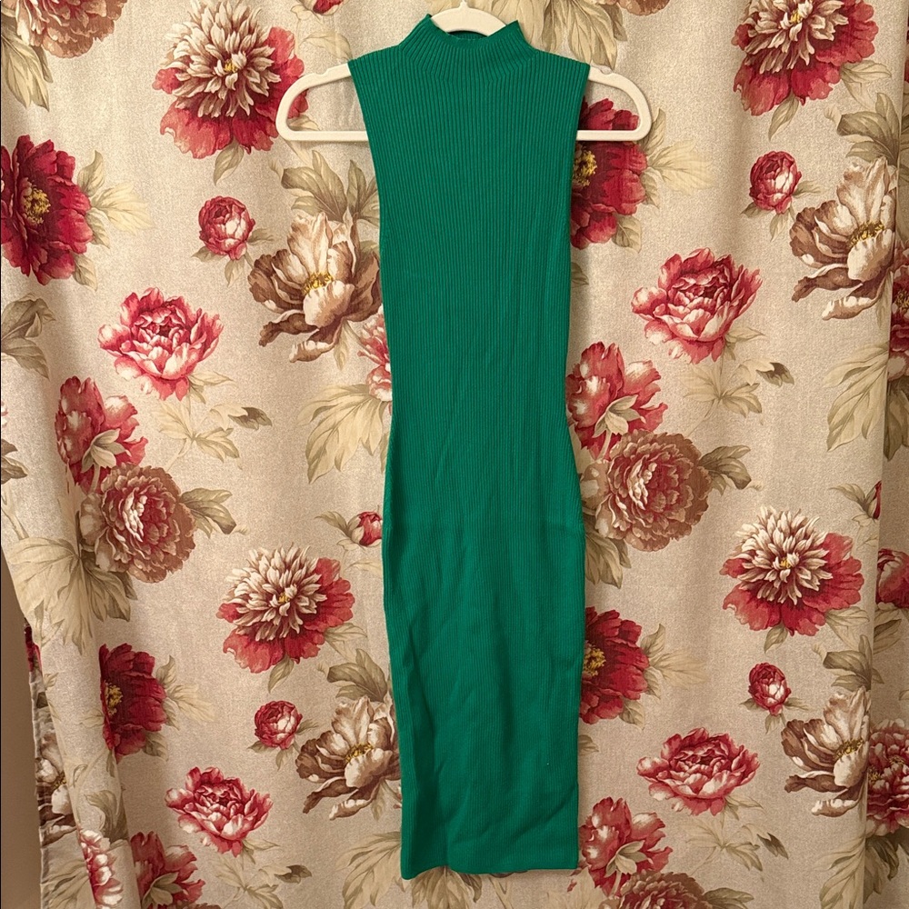 Aritzia Bodycon Green Sleeveless Dress